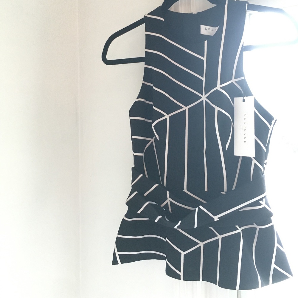 Keepsake the Label Peplum Sleeveless Top